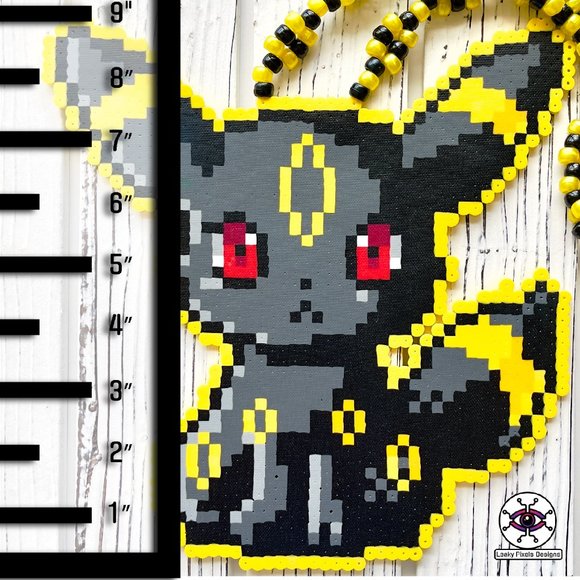 Umbreon Perler Necklace Medium - Picture 6 of 6